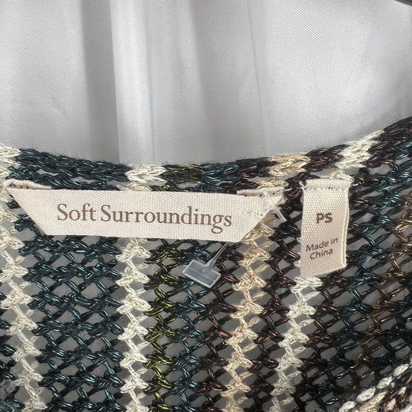 Soft Surroundings Open Knit Sweater Petite Small - Picture 5 of 5